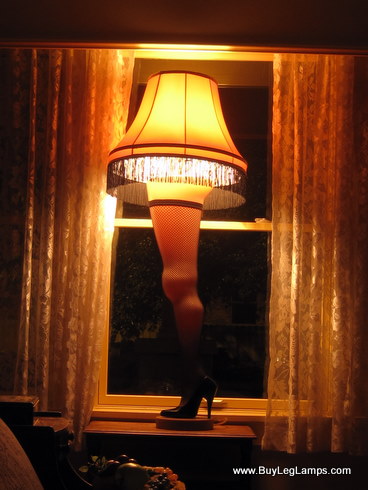The Leg Lamp at A Christmas Story House