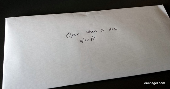 Open When I Die